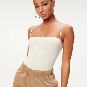 NWT Good American Seamless Skinny Strap Bodysuit S/M